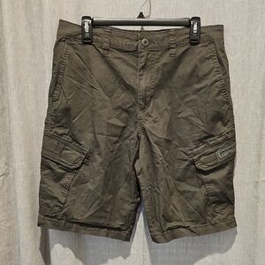 UNIONBAY Mens Dark Grey Cargo Stretch Shorts